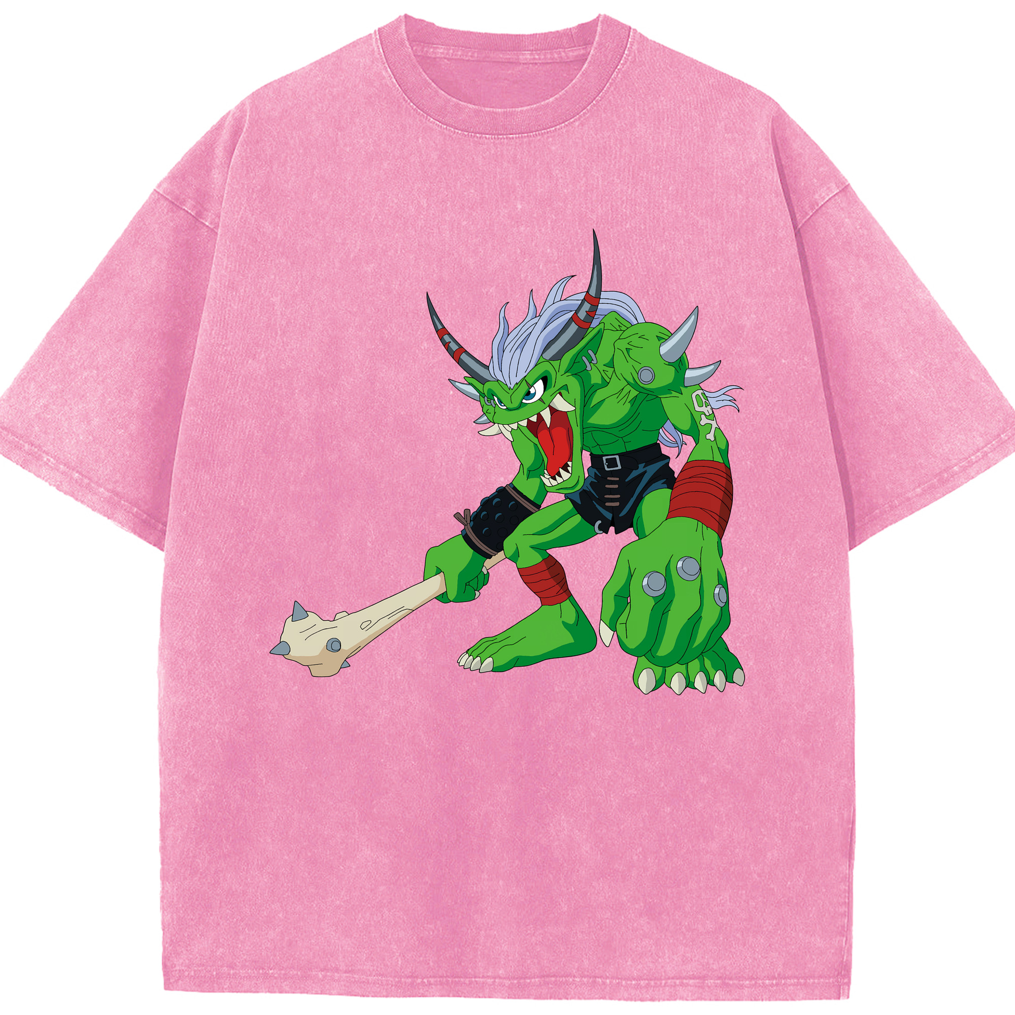 （画像用） Digimon デジタルモンスター/デジモン 綿100% ヴィンテージ風 半袖Tシャツ（フロントプリント）